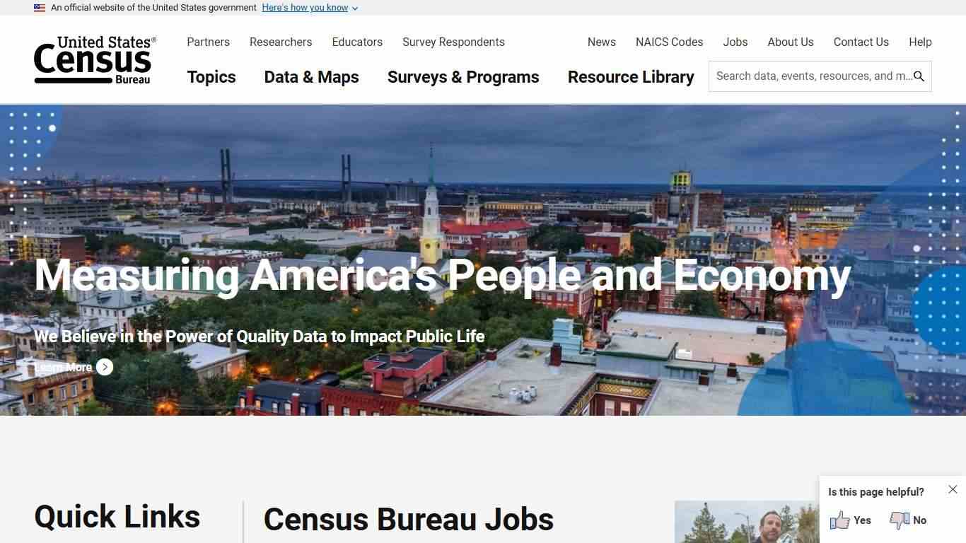 Census.gov | U.S. Census Bureau Homepage